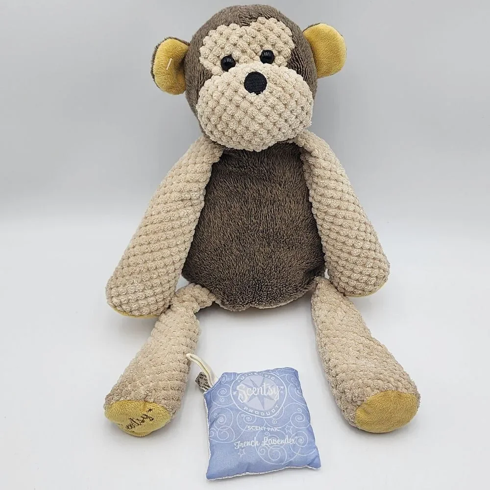 Scentsy Buddy Mollie the Monkey Plush Stuffed Animal 2010 Retired w/ Scent Pack